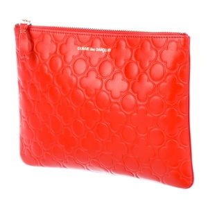 COMME DES GARÇONS Embossed Leather Pouch